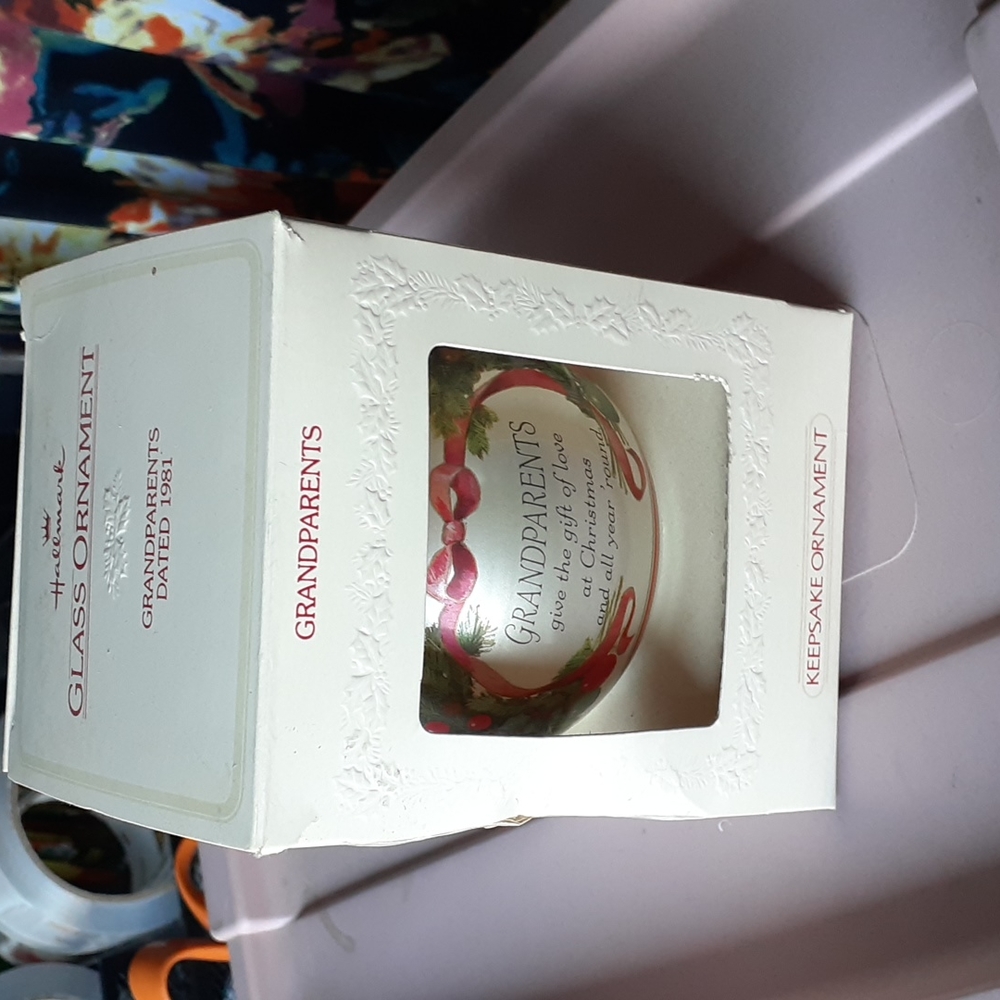 Vintage Hallmark Glass Ornament